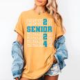 Senior 2024 Graduation Class Of 2024 Senior Boys Girls Women's Comfort Colors T-Shirt Mustard