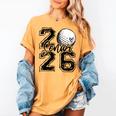 Senior 2026 Golf Player Heart Graduation Girls Teens Women's Comfort Colors T-Shirt Mustard
