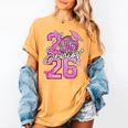 Senior 2026 Graduation Girls Coquette Pink Bow Class Of 2026 Premium Women's Comfort Colors T-Shirt Mustard