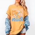 Senior 2026 Retro Groovy Flowers Graduation Women's Comfort Colors T-Shirt Mustard