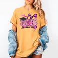 Senior 2027 Class Of 2027 Coquette Girl Pink Graduation 2027 Women's Comfort Colors T-Shirt Mustard