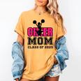 Senior Cheerleader Mom Cheer Class Of 2025 Graduation Women Women's Comfort Colors T-Shirt Mustard