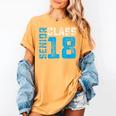 Senior Class 18 Shirt Graduation Apparel T-Shirt Women's Comfort Colors T-Shirt Mustard