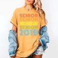 SENIOR CLASS 2019 T SHIRT High School Graduation Women's Comfort Colors T-Shirt Mustard