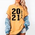 Senior Class Of 2021 Graduation High School College Women's Comfort Colors T-Shirt Mustard