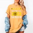 Senior Class Of 2022 Sunflower Graduation Seniors 22 Women's Comfort Colors T-Shirt Mustard