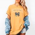 Senior Class Of 2026 Cheerleading Coquette Bow Graduation Women's Comfort Colors T-Shirt Mustard