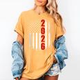 Senior Class Of 2026 Patriotic American USA Flag Graduation Women's Comfort Colors T-Shirt Mustard