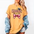 Senior Class Of 2027 Coquette Pink Bow Graduation 2027 Girls Women's Comfort Colors T-Shirt Mustard
