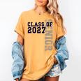 Senior Class Of 2027 Graduation Year High School & College Women's Comfort Colors T-Shirt Mustard