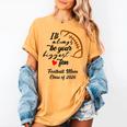 Senior Football Mom Class Of 2026 Graduation Graduate Women's Comfort Colors T-Shirt Mustard