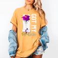 Senior Graduation 2020 Got My Dip-Llama Diploma Llama Pun Women's Comfort Colors T-Shirt Mustard