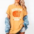 Senior Mom Class Of 2026 Basketball Graduation Women's Comfort Colors T-Shirt Mustard