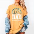Senior Volleyball Dad Class Of 2025 Graduation Graduate Women's Comfort Colors T-Shirt Mustard