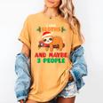 Sloth For Sloth Lover Men Women Kids Introverts Women's Comfort Colors T-Shirt Mustard Sloth For Sloth Lover Men Women Kids Introverts Women's Comfort Colors T-Shirt Mustard