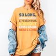 So Long Kindergarten Preschool Graduation First Grade Women's Comfort Colors T-Shirt Mustard