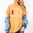Social Battery Low Anti-Social Introvert Women's Comfort Colors T-Shirt Mustard Social Battery Low Anti-Social Introvert Women's Comfort Colors T-Shirt Mustard