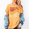 Social Distancing Expert Introvert Women's Comfort Colors T-Shirt Mustard Social Distancing Expert Introvert Women's Comfort Colors T-Shirt Mustard
