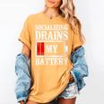 Socializing Drains My Battery Introvert Women's Comfort Colors T-Shirt Mustard