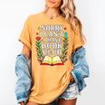 Sorry I Can't I Have Book Club Women's Comfort Colors T-Shirt Mustard