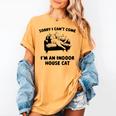 Sorry I Can't Go I'm An Indoor Cat Introvert Saying Women's Comfort Colors T-Shirt Mustard