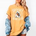 Spooky Book Club Cute Ghost Reading Book Halloween Costume Women's Comfort Colors T-Shirt Mustard