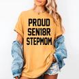 Stepmom Stepmother SEN18R Grad Senior Graduation Party Shirt Women's Comfort Colors T-Shirt Mustard