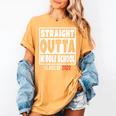 Straight Outta Middle School Class Of 2022 Shirt Graduation Women's Comfort Colors T-Shirt Mustard