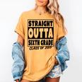 Straight Outta Sixth Grade Class Of 2019 Graduation Women's Comfort Colors T-Shirt Mustard