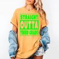 Straight Outta Third Grade Graduation Class Women's Comfort Colors T-Shirt Mustard