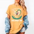 Suicide Awareness In Memory Of My Nephew Back Print Graphic Women's Comfort Colors T-Shirt Mustard Suicide Awareness In Memory Of My Nephew Back Print Graphic Women's Comfort Colors T-Shirt Mustard