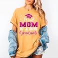 Super Proud Mom Of 2025 Graduate Senior Graduation Family Women's Comfort Colors T-Shirt Mustard