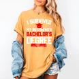 I Survived My Boyfriend's Bachelor's Degree Graduation Women's Comfort Colors T-Shirt Mustard