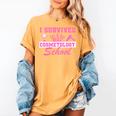 I Survived Cosmetology School Graduation Cosmetology Grad Women's Comfort Colors T-Shirt Mustard