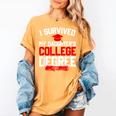 I Survived My Daughter's College Degree College Graduation Women's Comfort Colors T-Shirt Mustard