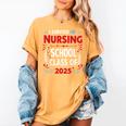 I Survived Nursing School Class Of 2025 Nurse Graduation Women's Comfort Colors T-Shirt Mustard