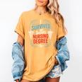 I Survived My Sister'S Nursing Degree Sis Nurse Graduation Women's Comfort Colors T-Shirt Mustard