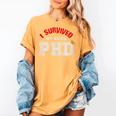 I Survived My Wife's PhD Graduation Slim Fit Shirt Women's Comfort Colors T-Shirt Mustard I Survived My Wife's PhD Graduation Slim Fit Shirt Women's Comfort Colors T-Shirt Mustard