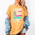 Teal & Purple In Memory Of My Nephew Suicide Prevention Women's Comfort Colors T-Shirt Mustard Teal & Purple In Memory Of My Nephew Suicide Prevention Women's Comfort Colors T-Shirt Mustard