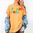 Team Pre-K Shirt Teacher Boy Girl Back To School Graduation Women's Comfort Colors T-Shirt Mustard