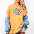 Thank You Teacher Appreciation Graduation Men Women Girls Kids Women's Comfort Colors T-Shirt Mustard