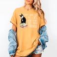 That's What I Do I Pet Cat I Read Books Tuxedo Cat Bookworm Women's Comfort Colors T-Shirt Mustard That's What I Do I Pet Cat I Read Books Tuxedo Cat Bookworm Women's Comfort Colors T-Shirt Mustard