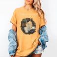 Tired Moms Book Club Dark Floral Coffee Skeleton Women's Comfort Colors T-Shirt Mustard