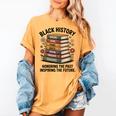 History Month Teacher Reading Book Lover Floral Stack Premium Tri-Blend Women's Comfort Colors T-Shirt Mustard