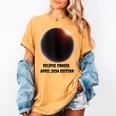 Total Solar Eclipse April 2024 Sky Watcher Memory Women's Comfort Colors T-Shirt Mustard