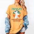 Trust Me I'Ve Got A Sociology Degree College Graduation Women's Comfort Colors T-Shirt Mustard