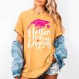 Two Degrees Hotter Graduation 2025 Diploma College Masters Women's Comfort Colors T-Shirt Mustard