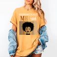 Unapologetically MHA-Ish Student Graduation Afro Women's Comfort Colors T-Shirt Mustard