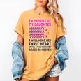 USA Flag With Pink And Black Ribbon In Memory Of My Daughter For Women Men Women's Comfort Colors T-Shirt Mustard USA Flag With Pink And Black Ribbon In Memory Of My Daughter For Women Men Women's Comfort Colors T-Shirt Mustard