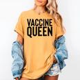 Vaccine Queen Nursing Graduation Shirt Women's Comfort Colors T-Shirt Mustard